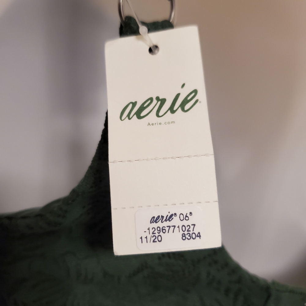 AERIE Green 34H Braw New With Tags Store Price $44.95 - Picture 6 of 10